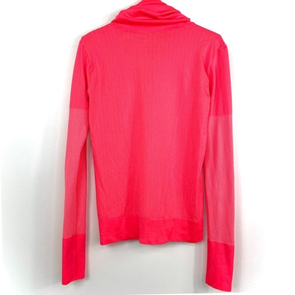 NIKE Dri-Fit Turtleneck Knit Infinity Coverup Training Shirt In Shocking Pink - Picture 3 of 9